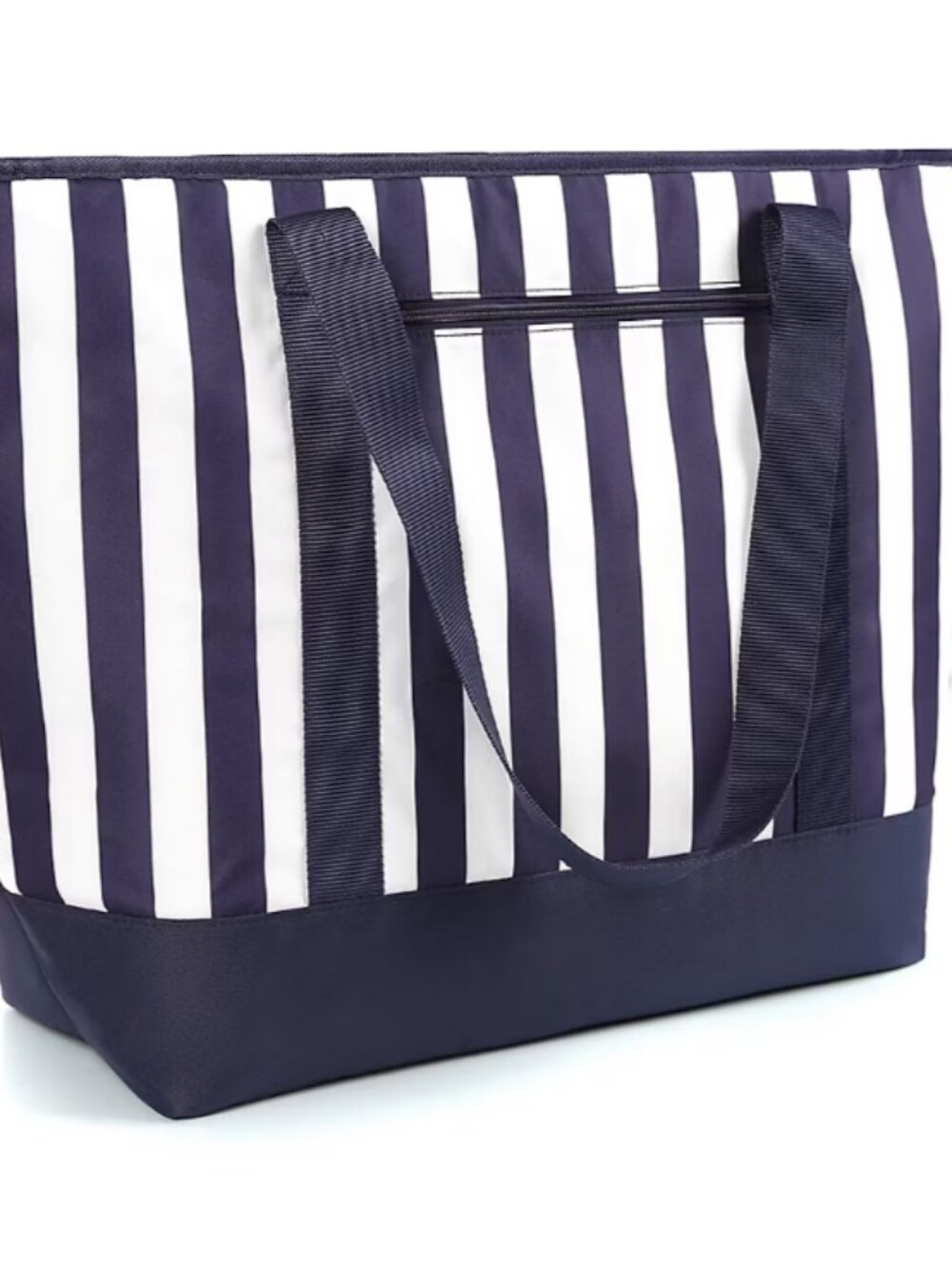 Berkley Jensen 12-Gal. Mega Tote 10006277 Blue/White Stripes Bag Shopper 25X8X17